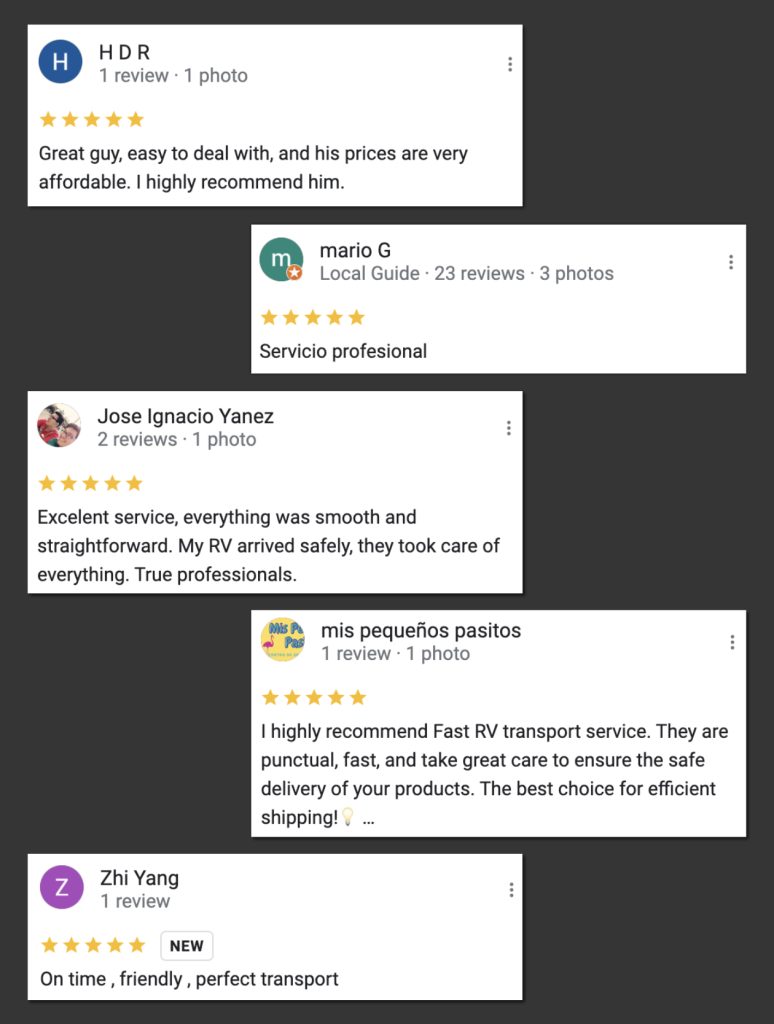 Many of our clients online reviews
